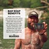 Live Bearded: All-Natural Bar Soap For Men, 6-Pack of 5 oz. Bars, Made in the USA - Exfoliates, Moisturizes - Bamboo, Charcoal, Pumice, Coconut, Avocado, and Argan Oils - Legend Scent