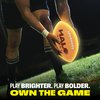 Rechargeable Light Up Football - Glow in The Dark Ball - NO 6 - Outdoor Sports Birthday Gifts for Boys 8-15+ Year Old - Kids Teenage Youth Gift Ideas - Boy Toys Stuff Ages 8 9 10 11 12 13 14 15