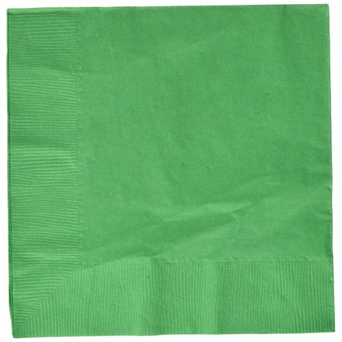 Festive Green 3-Ply Dinner Napkins | Pack of 20| Party Supply