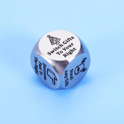 Santa Swap Gift Exchange Dice Stocking Stuffers for Family Friends Christmas Party Santa Exchange Dice Game Funny Xmas Gifts for Women Men Adults White Elephant Gifts Party Swap Dice