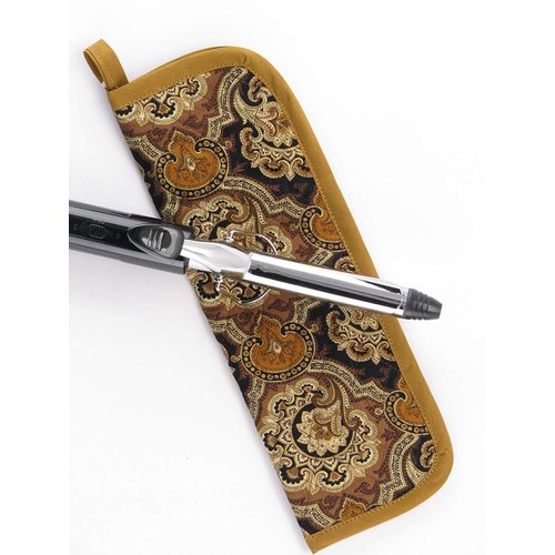 Heat-resistant Curling Iron Cover - Vintage Gold