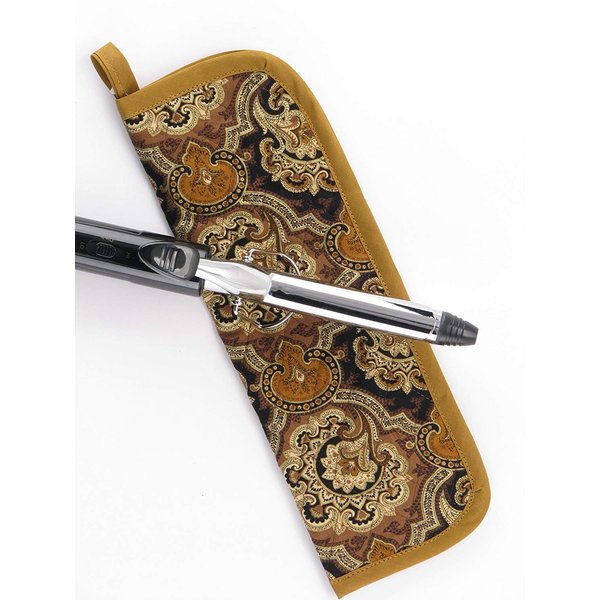 Heat-resistant Curling Iron Cover - Vintage Gold