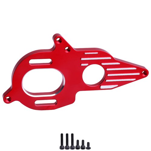 Adjustable Aluminum Motor Mount for 1/10 Arrma Granite Mega Typhon/Big Rock/Senton 3S Outcast/Kraton 4S Models RC Cars Monster Trucks Buggy (Red)