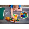 EACHHAHA 3-in-1 Wooden Blocks Puzzle Set,Hexagon Wooden Puzzle + Wood Russian Blocks + Tangram Puzzle for Kids,Intelligence Brain Teasers Toy STEM Educational Gift for Children(with Storage Bag)