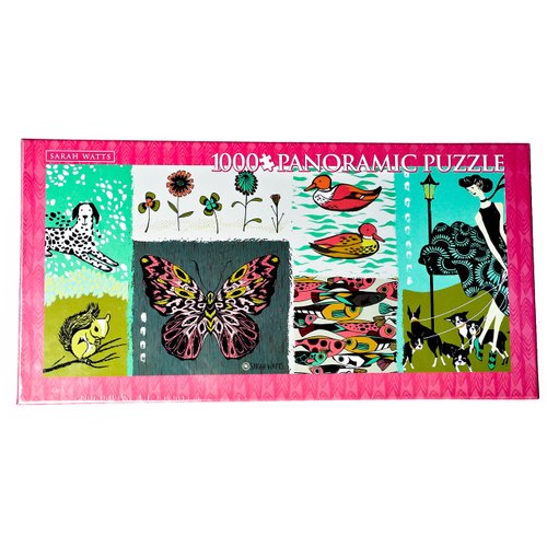 Sarah Watts Exclusive Panoramic A Walk In The Park 1000 Piece Puzzle
