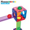 PicassoTiles 4pc Marbles for Magnetic Block Tiles Marble Run Race Track Magnet Building Tile Blocks Racetrack Maze Construction Toys Creative Toy Girls Boys 3 and Up Early Education STEM Learning Kit