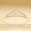 Kilshye Silver Tiaras Rhinestone Tiara and Crown Birthday Party Headband Hair Accessories for Women (F)
