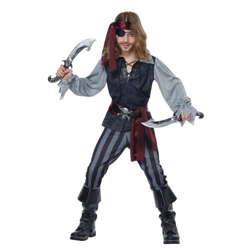 Kids Sea Scoundrel Pirate Costume - XS