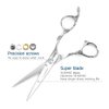 Hair Scissors 5.5 Inch Professional Hair Shears Hair Cutting Scissors Haircut Scissors Sharp Barber Scissors 440C Barber Shears Hairdresser Scissors Rose handle KINSARO
