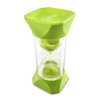 hand2mind Green Jumbo Sand Timers, 2 Minute Sand Timer, Hourglass Sand Timer with Soft Rubber End Caps Offers Quiet Pausing, Classroom Sand Timers for Kids, Teeth Brushing and Game Timer (Set of 1)
