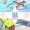 6 Pieces Eyelash Extension Tweezers, Straight and Curved Tip Stainless Steel Tweezers Nippers Volume Lash Tweezers for Eyelash Extensions False Lash Application Tools (Laser)