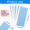 Mabor 120Pcs Tape for Hair Extensions, 1.58 x 0.32 Inch Double Sided Hair Tape Blue Adhesive Human Hair Tape for Replacement Tape, Wig Tape Beauty Tools