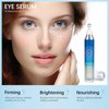 5% Caffeine Eye Serum, Anti-Aging Under Eye Roller Cream for Dark Circles Puffiness Wrinkles and Fine Lines, Korean Eye Care Cream with 360°Massage Ball, Eye Bags Treatment for Men and Women