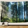 Llamazing Forest Tapestry Home Decor Landscape Tapestry Living Room Bedroom Decoration Tapestry Magic Tapestry Curtain (Morning Forest, 78''L×60''W)