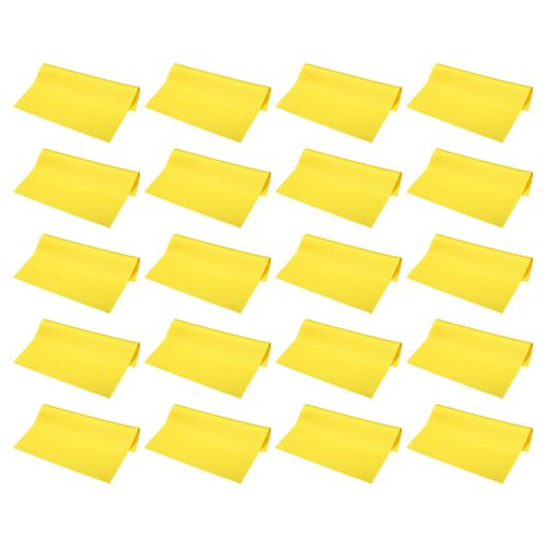 PATIKIL Eyeglass Microfiber Cleaning Cloth 6"x6", 20 Pack Glasses Cleaning Cloth Soft Wipe Screen Cloth for Camera Lens Eyeglasses Screens in Individual Vinyl Pouch, Yellow