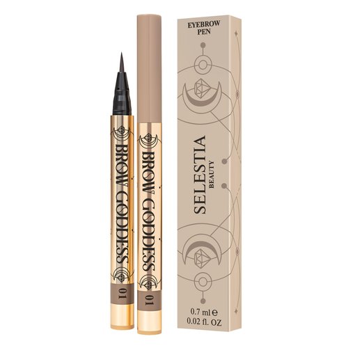 SELESTIA BEAUTY Eyebrow Pen Brow Goddess - High-Pigmented & Waterproof Brow Pen - Easy to Use Brow Definer - Wife Christmas Gift Ideas with Lightweight Texture - 0.02 oz (Brigitta)