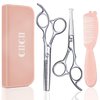 CIICII Kids Hair Cutting Scissors Shears Kit, Safety Round Tip Hairdressing Scissors Set (Hair Trimming Grooming Thinning Shears) for Baby Toddler Children, Hairdresser Home Salon Barber Haircut Kit