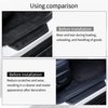 SINGARO Car Door Threshold Protection, 4PCS Door Edge Step Dust Shield Cover, Door Width 23.6x1.96inch Car/SUV Universal Rubber Scratch Resistant Exterior Accessories (Black)