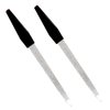 Pinkee's (2 Pack) 6 inch Stainless Steel Metal Nail File for Fingernails, Toenails, Scraping, Strengthening, Finger Manicure File