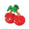 BASHERISE 1PCS Plant and Zombies Toys Action Figures Zombies PVZ Toys Set 1 2 Series Cherry Plant Plush Building Blocks Great Gift for Christmas, Birthday New