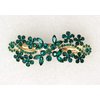 Faship Gorgeous Green Crystal Hair Barrette Clip