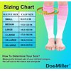 Doc Miller Calf Compression Sleeve Men and Women 20-30 mmHg, Shin Splint Compression Sleeve for Varicose Veins and Maternity 1 Pair ( Pink Pink White, Small)