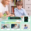 FLUESTON LCD Writing Tablet, Doodle Board Toys Gifts for 3-8 Year Old Girls Boys, 10 Inch Colorful Electronic Board Drawing Pad for Kids, Gifts for Toddler Educational Learning Travel Birthday, Green