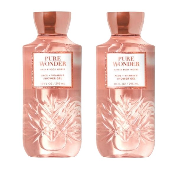 Bath and Body Works Pure Wonder Shower Gel 10 Oz 2 Pack (Pure Wonder)