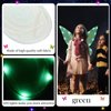 Lucakuins Fairy Wings for Girls Halloween Costumes,Butterfly Fairy Wings for Fairy Costumes Sparkle Fairy Princess Wings Party Favor (Green fairy wings with Light)