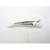 Generic Small silver tone metal filigree alligator hair claw clip clamp fine hair