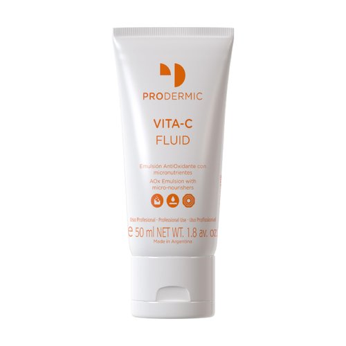 VITA-C FLUID – Antioxidant Emulsion with Micronutrients for All Skin Types - Hyaluronic Acid and Vitamin C Moisturizing Face Cream - Ideal for Dry, Damaged, and Photoaged Skin [ 50 Ml ] [ 1.8 Fl Oz ]