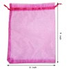 SUNGULF 100pcs Organza Pouch Bag Drawstring 6"x9" 16x22cm Strong Gift Candy Bag Jewelry Party Wedding Favor (Hot Pink)