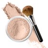 FOUNDATION with FLAWLESS FACE BRUSH Mineral Makeup (FAIR 2) Matte Natural Loose Powder Bare Skin Cosmetics Full Coverage Long Lasting All Skin Types SPF 18