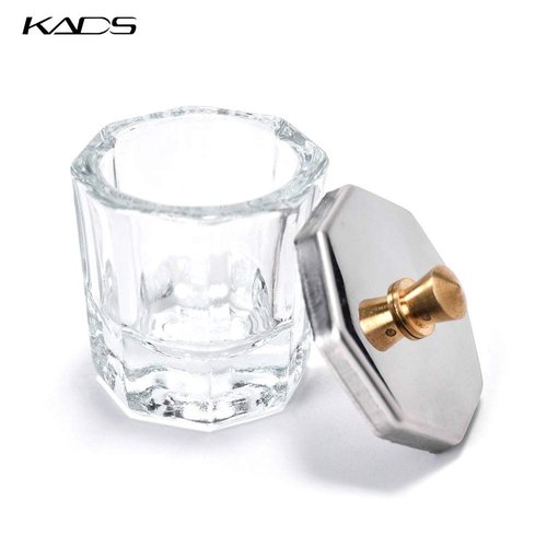 KADS Glass Dappen Dish/Lid Bowl Cup Crystal Glass Dish Nail Art Tools Acrylic Nail Art Equipment Mini Bowl Cups Nail acrylic liquid cup