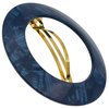 Camila Paris CP3257 French Hair Barrette Clip for Girls, Round Handmade Blue, Strong Hold Grip Hair Clips for Women, No Slip and Durable Styling Girls Hair Accessories, Made in France