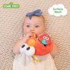 KIDS PREFERRED Sesame Street Elmo On The Go Activity Toy with Silicone Teether for Newborns