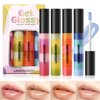 BANGFENG 4 Pack Get Glossy Lip Oil Set - Hydrating, Long-Lasting Lip Gloss with Silky Texture - Moisturizing, Non-Sticky Formula for Soft, Shiny Lips - for All Skin Tones and Daily Wear