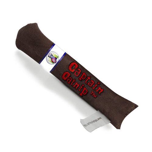 Captain Catnip Kicker Cat Toy, Filled with Organic Catnip, Kitten Interactive, Fun Playing Kick Stick for Indoor Cats