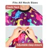 Kids Barber Cape with Neck Duster Brush, Professional Salon Hair Cutting Cape with Adjustable Snap Closure(Cartoon Dinosaur)