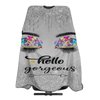 Carwayii Barber Cape Hello Butterflies Gorgeous Silvery Glitters Salon Hair Cut Apron Barbershop Kits For Women 55''X66''