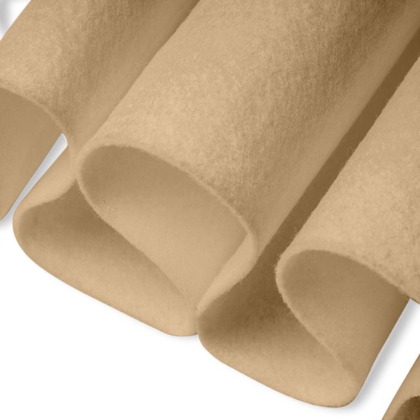 FabricLA Craft Felt Fabric - 18" X 18" Inch Wide & 1.6mm Thick Felt Fabric - Use This Soft Felt for Crafts - Felt Material Pack - Taupe
