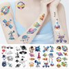 Y 10 Sheet Space Planet Temporary Tattoo Stickers Children Makeup Festival Carnival Birthday Party Fake Body Tattoos for Astronaut Outer Space Theme Face Tattoos Body Tattoos