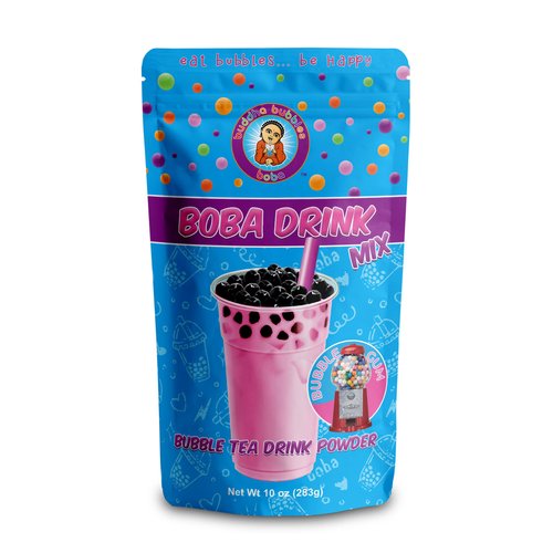 BUBBLE GUM Boba/Bubble Tea Drink Mix Powder By Buddha Bubbles Boba (10 Ounces / 283 Grams)