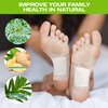 AOSORW Natural Herbal Foot Pads - 100 Pack Ginger Oil & Bamboo Charcoal Premium Foot Care Patches - Relieves Stress and Fatigue - Improves Sleep and Supports Body Cleansing