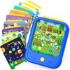 Kids Learning Tablet Educational Learning Pad for Toddlers 2-5 to Learn Alphabets, Numbers, Foods, Time, Music, Vehicles,Jurassic Park, Tablet Toy for Toddlers Ages 2 3 4 5 6 Years Old