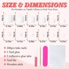 LuckForever 168pc Press on Toenails Women Fake Toe Nails with Glue Adhesive Tabs, White Fake Toenails Press on Nails Toe Acrylic Nail Tips Short Square False Toenails Artificial Toe Nails Press ons