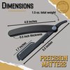 Better Barber Professional Straight Edge Razors for Men-Premium Straight Disposable Razor Kit for Shaving-Shaver Kits for Hair/Beard-Men’s Shave Kit Safety-Straight Edge Razor for Men (Refill blades pack, 80 Units)