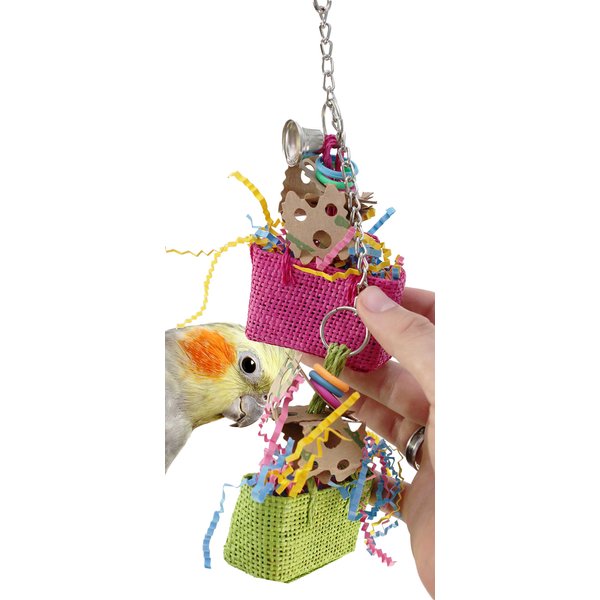 1068 Duo Swiss Bag Bird Toy Parrot cage Toys Cages Cockatiel Parakeet Budgie Quality Product Hand Made in The USA