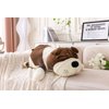 Rniuc Plush Dog Big Doll Cute Cartoon Soft Dog Big Pillow Long Throw Sleeping Pillow Doll Toy Pillow Plush Puppy Brown 17.7in/45cm