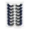 IFSOWDRA Colored Lashes Mink Wispy C/D Curl 3D Mink Strip Lashes Blue Color Lashes Natural Look Dramatic Long 20mm/25mm Cat Eye False Lashes Pack